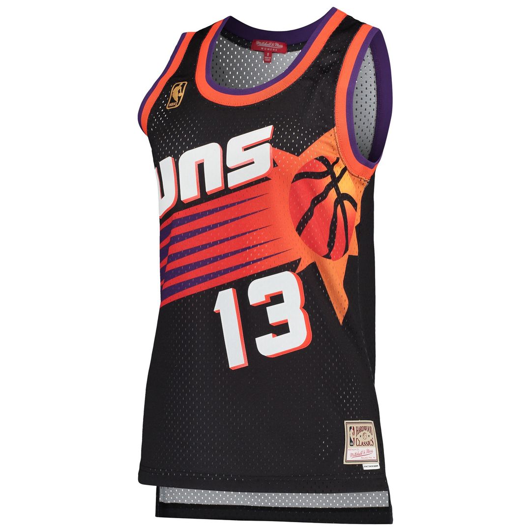 Steve Nash Phoenix Suns Mitchell & Ness Women's Hardwood Classics Swingman Jersey - Black Official NBA Team Apparel Basketball Fan Gear