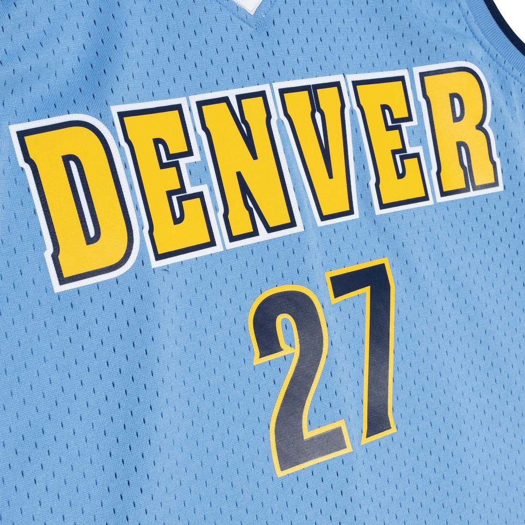 Jamal Murray Denver Nuggets Mitchell & Ness 2016/17 Throwback Swingman Jersey - Powder Blue Official NBA Team Apparel Basketball Fan Gear