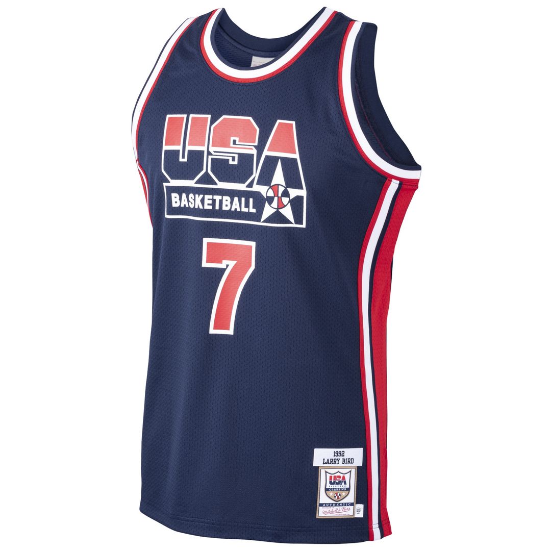 Larry Bird USA Basketball Mitchell & Ness 1992 Dream Team Authentic Jersey - Navy Official NBA Team Apparel Basketball Fan Gear