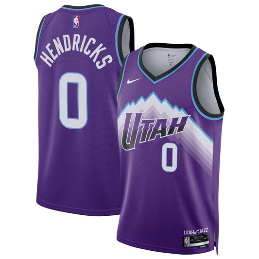 Taylor Hendricks Utah Jazz Nike Unisex Swingman Jersey - Icon Edition - Purple Official NBA Team Apparel Basketball Fan Gear