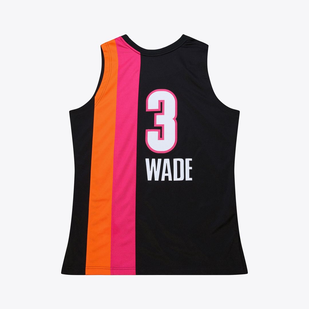 Dwyane Wade Miami Heat Mitchell & Ness 2005-06 Hardwood Classics Authentic Jersey - Black Official NBA Team Apparel Basketball Fan Gear