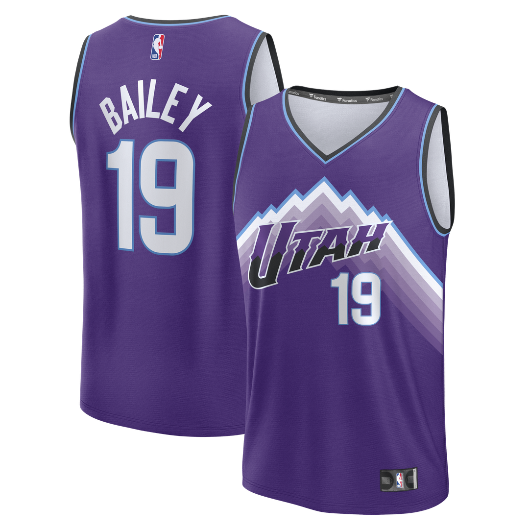 Ace Bailey Utah Jazz Fanatics Fast Break Replica Jersey - Purple - Icon Edition Official NBA Team Apparel Basketball Fan Gear