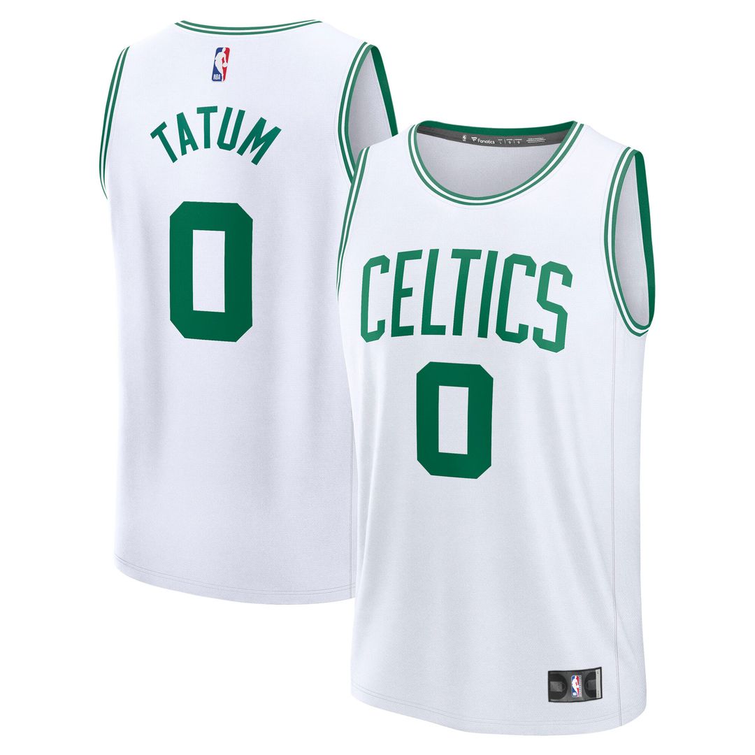Jayson Tatum Boston Celtics Fanatics Fast Break Replica Player Jersey - Association Edition - White Official NBA Team Apparel Basketball Fan Gear