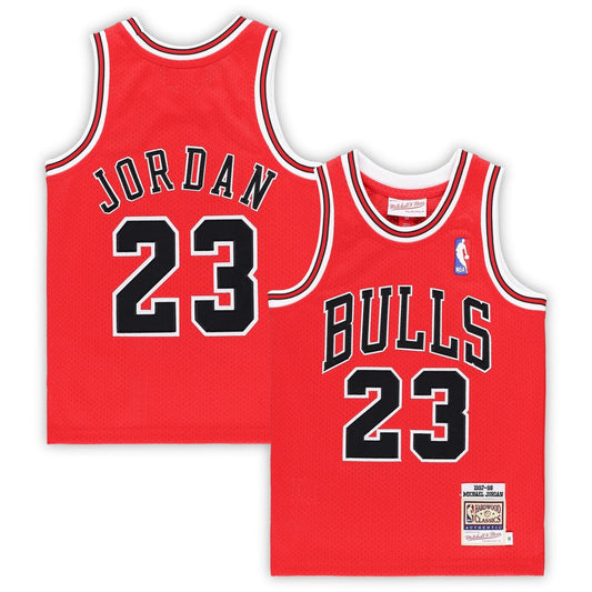 Michael Jordan Chicago Bulls Mitchell & Ness Preschool 1997/98 Hardwood Classics Authentic Jersey - Red Official NBA Team Apparel Basketball Fan Gear