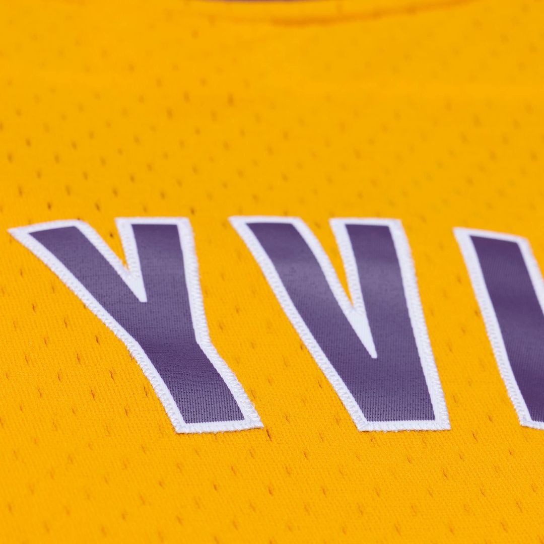 Los Angeles Lakers Mitchell & Ness x Playboi Carti 1999-00 Swingman Jersey - Gold Official NBA Team Apparel Basketball Fan Gear
