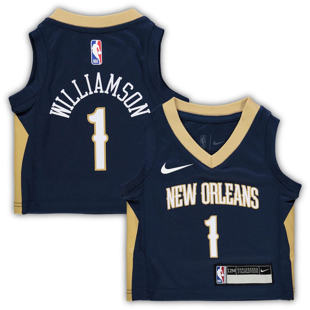Zion Williamson New Orleans Pelicans Nike Infant Replica Jersey - Icon Edition - Navy Official NBA Team Apparel Basketball Fan Gear