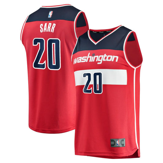 Alexandre Sarr Washington Wizards Fanatics Fast Break Replica Player Jersey - Icon Edition - Red Official NBA Team Apparel Basketball Fan Gear