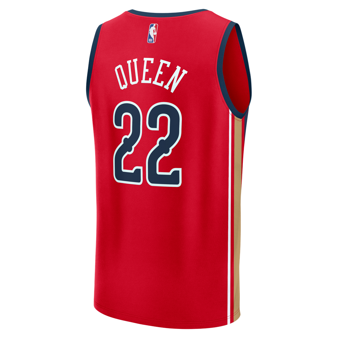 Derik Queen New Orleans Pelicans Fanatics Fast Break Replica Player Jersey - Statement Edition - Red Official NBA Team Apparel Basketball Fan Gear