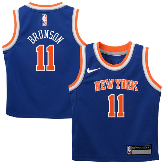 Jalen Brunson New York Knicks Nike Toddler Replica Swingman Jersey - Icon Edition - Blue Official NBA Team Apparel Basketball Fan Gear
