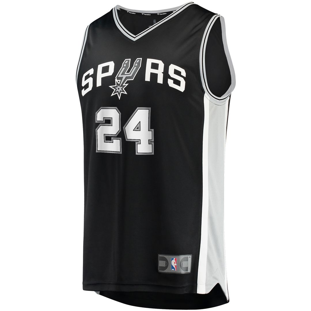 Devin Vassell San Antonio Spurs Fanatics Fast Break Replica Jersey - Icon Edition - Black Official NBA Team Apparel Basketball Fan Gear