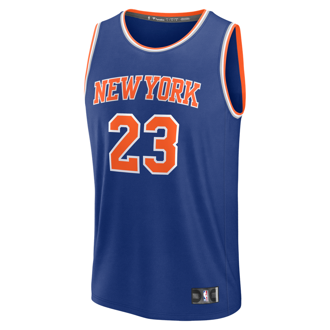 Mitchell Robinson New York Knicks Fanatics Youth Fast Break Replica Jersey - Blue - Icon Edition Official NBA Team Apparel Basketball Fan Gear