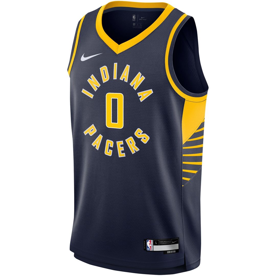Tyrese Haliburton Indiana Pacers Nike Youth Swingman Jersey - Icon Edition - Navy Official NBA Team Apparel Basketball Fan Gear