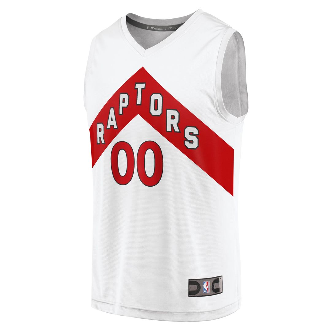 Toronto Raptors Fanatics Youth Fast Break Replica Custom Jersey - Association Edition - White Official NBA Team Apparel Basketball Fan Gear