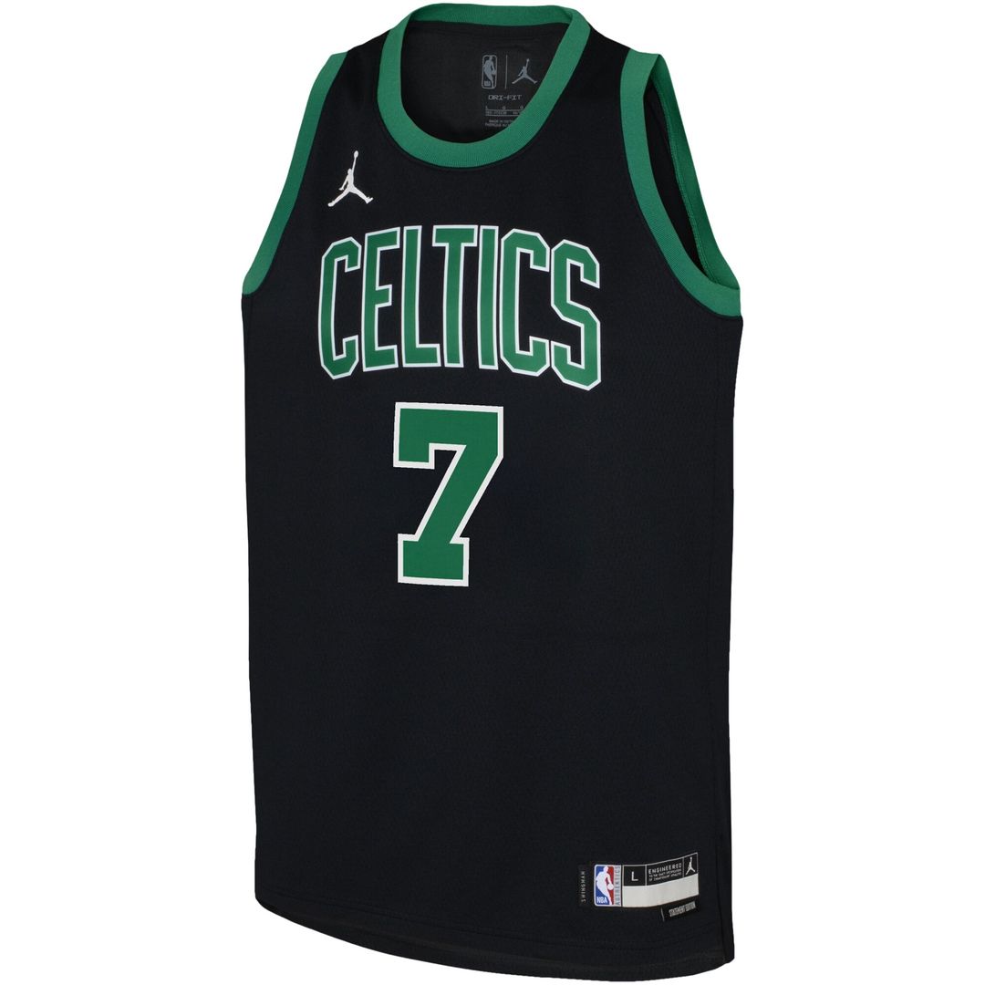 Jaylen Brown Boston Celtics Jordan Brand Youth Swingman Jersey - Statement Edition - Black Official NBA Team Apparel Basketball Fan Gear