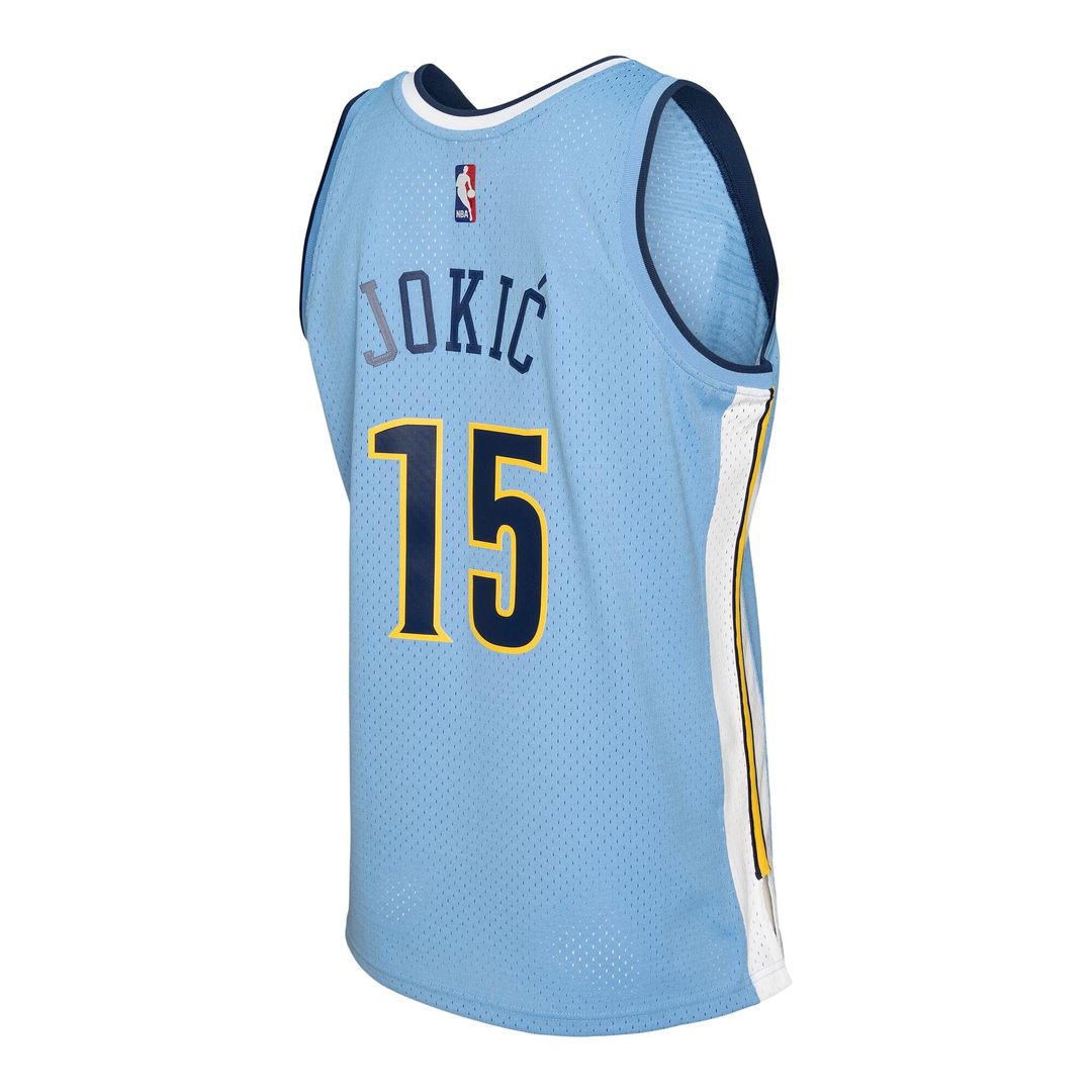 Nikola Jokic Denver Nuggets Mitchell & Ness 2016/17 Swingman Jersey - Light Blue Official NBA Team Apparel Basketball Fan Gear