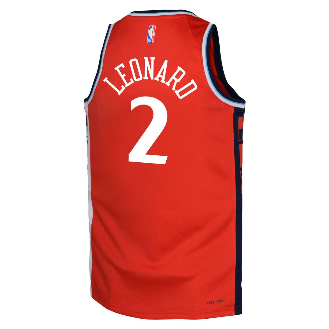 Kawhi Leonard LA Clippers Jordan Brand Youth Swingman Jersey - Statement Edition - Red Official NBA Team Apparel Basketball Fan Gear