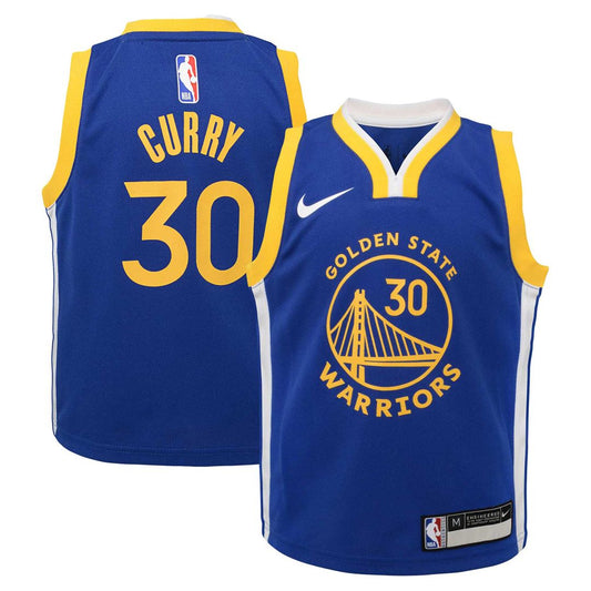 Stephen Curry Golden State Warriors Nike Preschool Dri-FIT Swingman Player Jersey - Icon Edition - Royal Official NBA Team Apparel Basketball Fan Gear