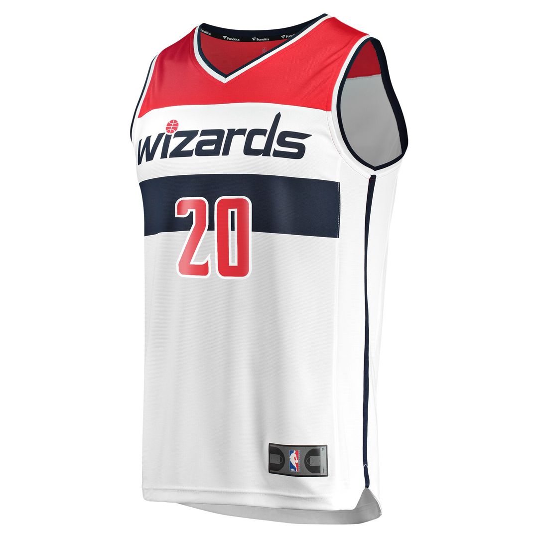 Alexandre Sarr Washington Wizards Fanatics Youth Fast Break Replica Player Jersey - Association Edition - White Official NBA Team Apparel Basketball F