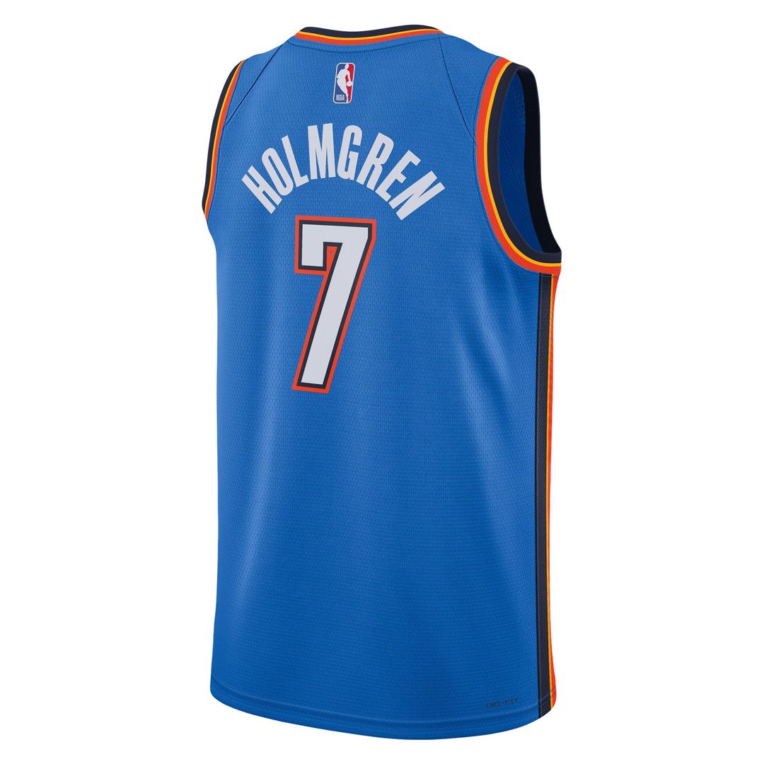 Chet Holmgren Oklahoma City Thunder Nike Unisex 2022 NBA Draft First Round Pick Player Swingman Jersey - Icon Edition - Blue Official NBA Team Apparel
