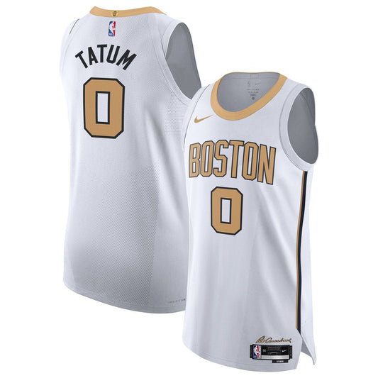 Jayson Tatum Boston Celtics Nike Unisex 2025/26 Authentic Jersey - City Edition - White Official NBA Team Apparel Basketball Fan Gear