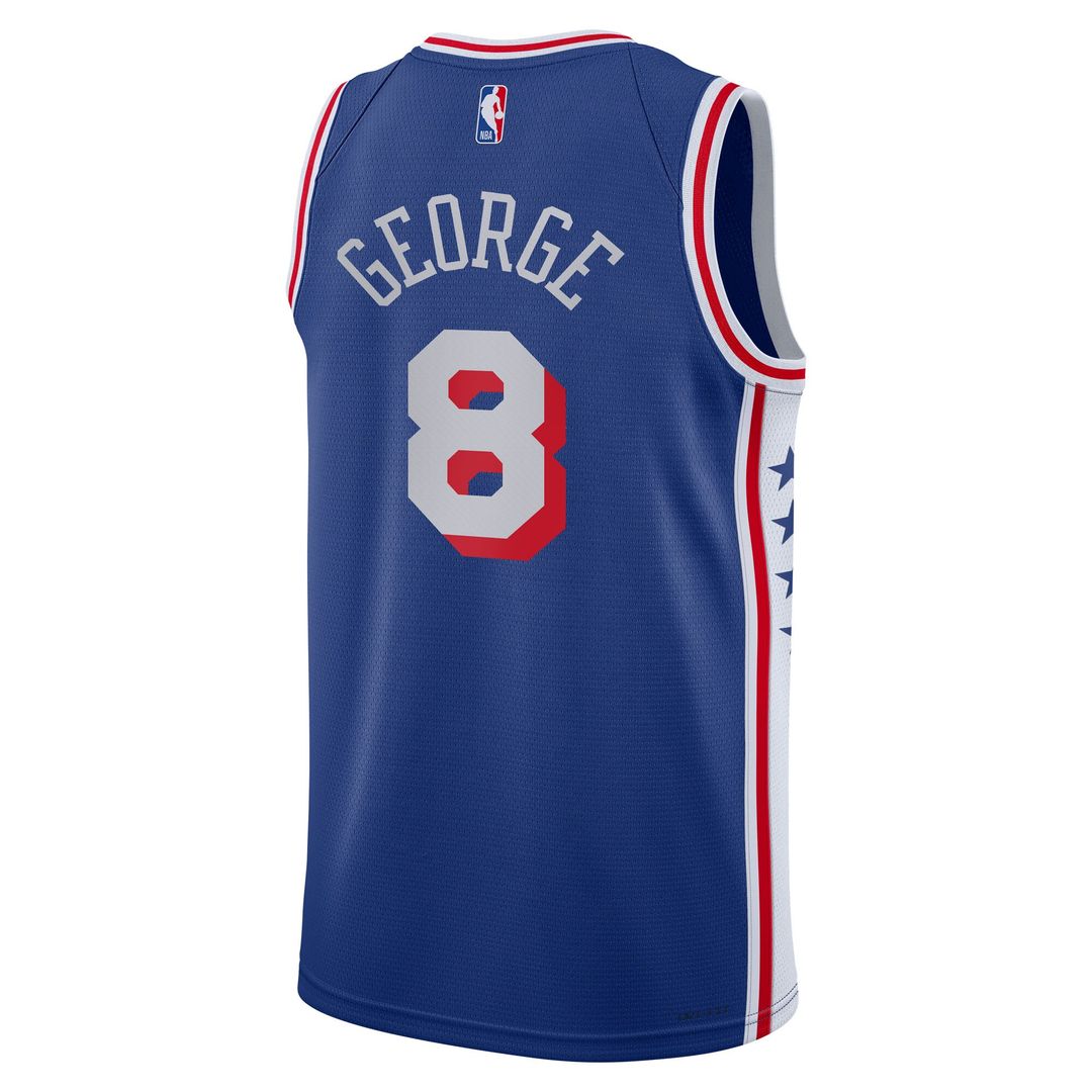 Paul George Philadelphia 76ers Nike Youth Swingman Jersey - Icon Edition - Royal Official NBA Team Apparel Basketball Fan Gear
