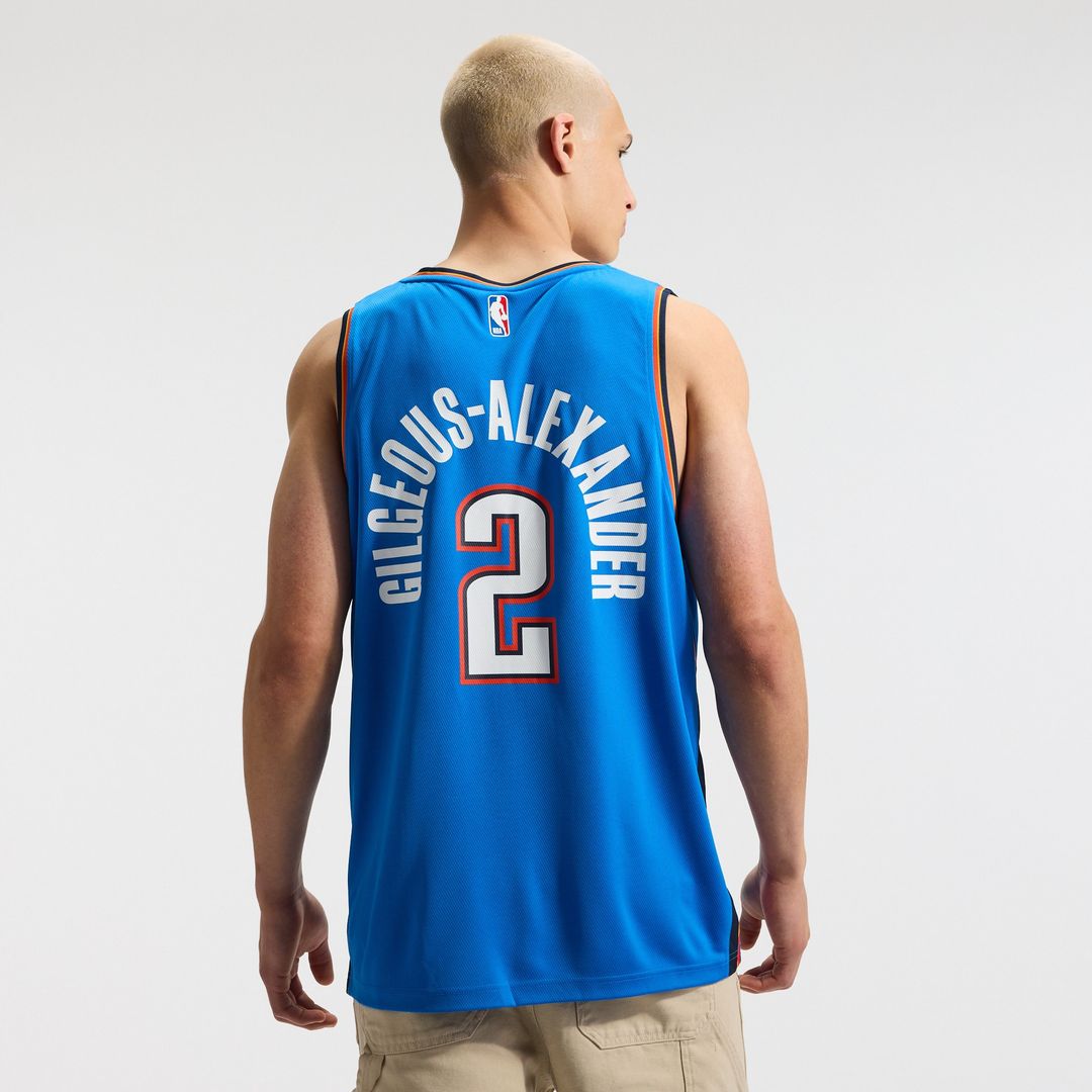 Shai Gilgeous-Alexander Oklahoma City Thunder Fanatics Fast Break Replica Player Jersey - Icon Edition - Blue Official NBA Team Apparel Basketball Fan