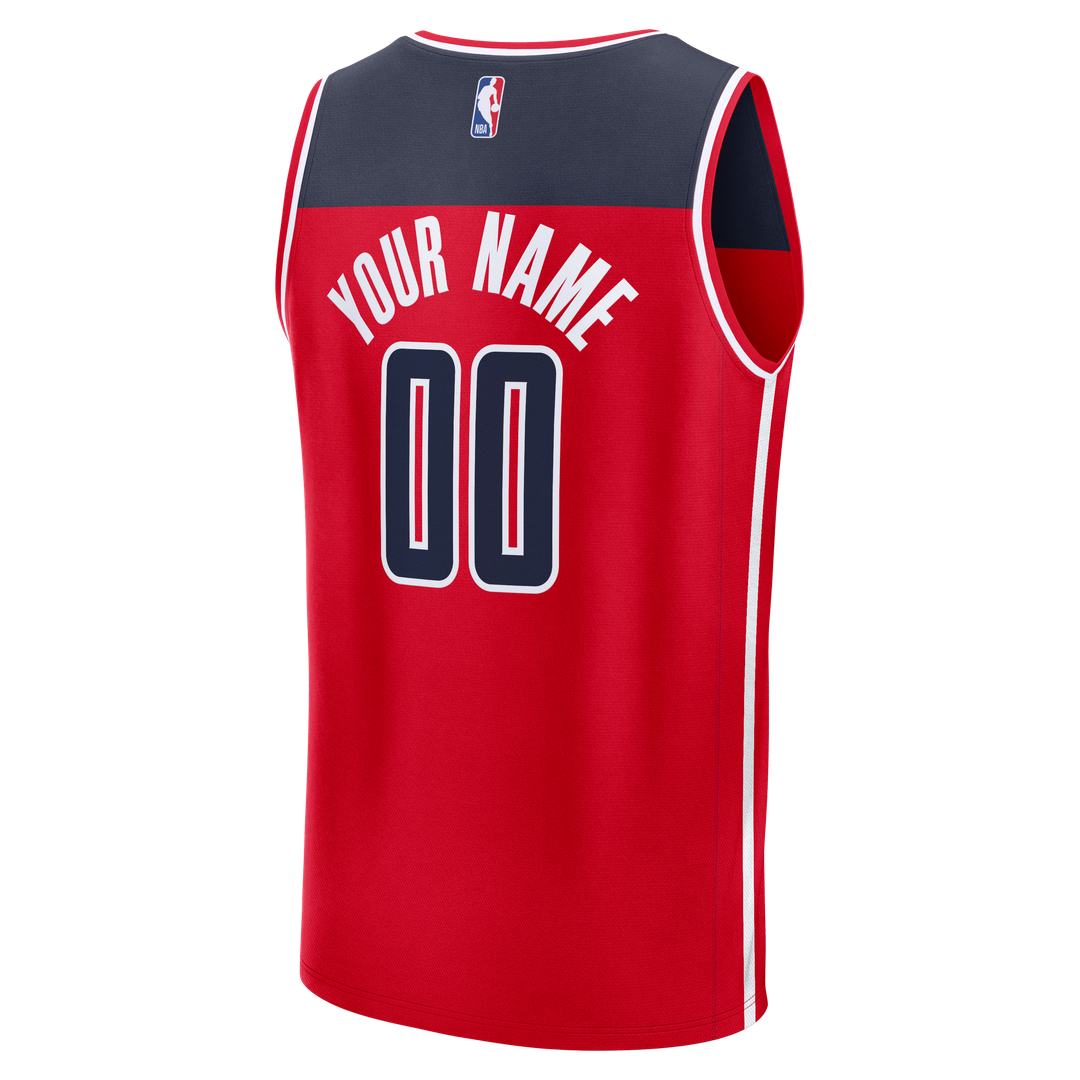 Washington Wizards Fanatics Fast Break Custom Jersey - Statement Edition - Navy Official NBA Team Apparel Basketball Fan Gear