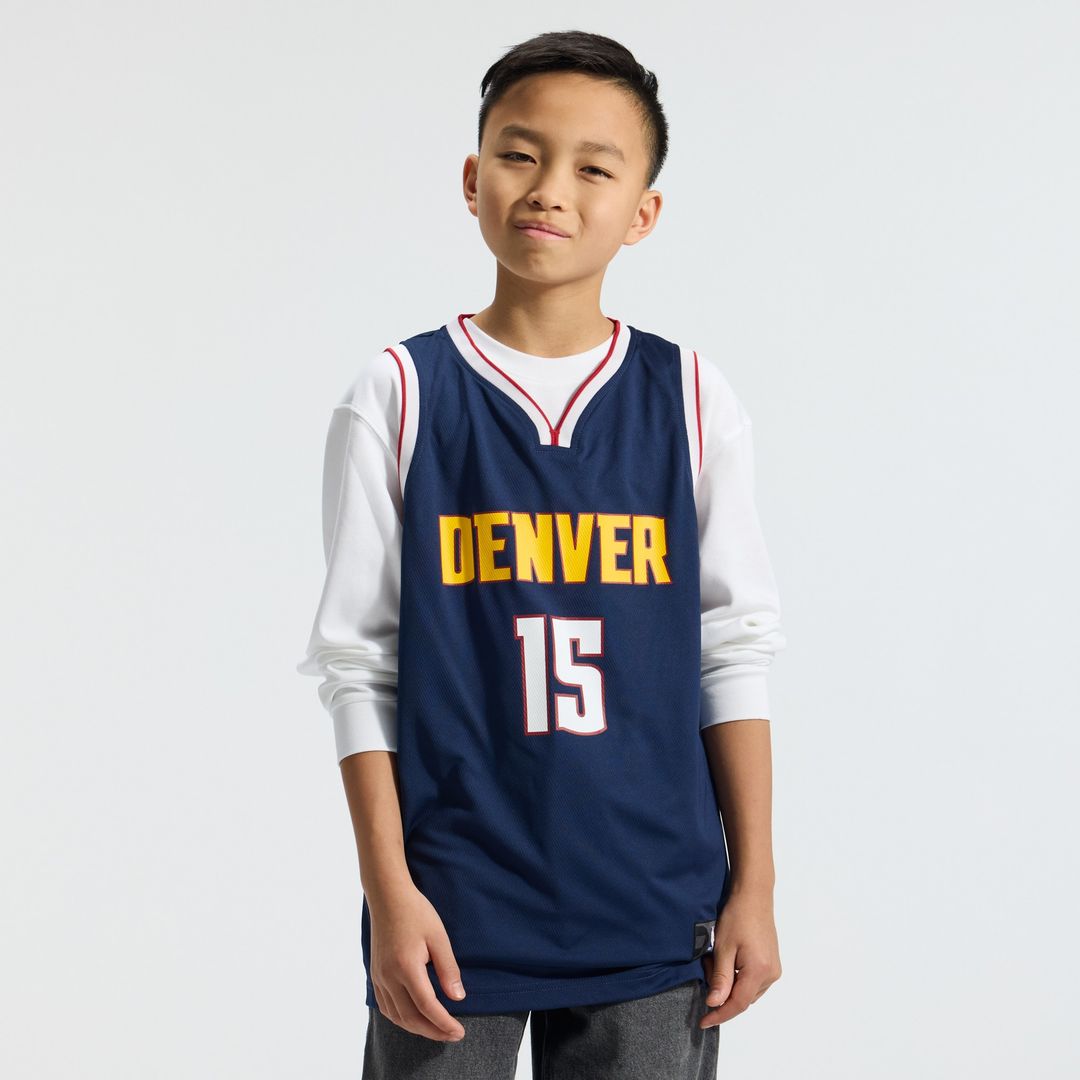 Nikola Jokic Denver Nuggets Fanatics Youth Fast Break Replica Player Jersey - Icon Edition - Navy Official NBA Team Apparel Basketball Fan Gear