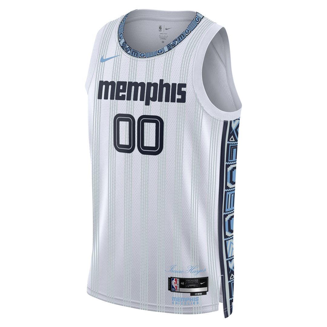 Memphis Grizzlies Nike Unisex 2025/26 City Edition Swingman Custom Jersey - White Official NBA Team Apparel Basketball Fan Gear