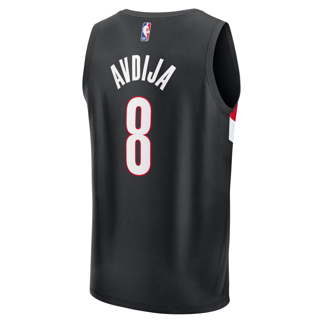 Deni Avdija Portland Trail Blazers Fanatics Fast Break Replica Jersey - Icon Edition - Black Official NBA Team Apparel Basketball Fan Gear