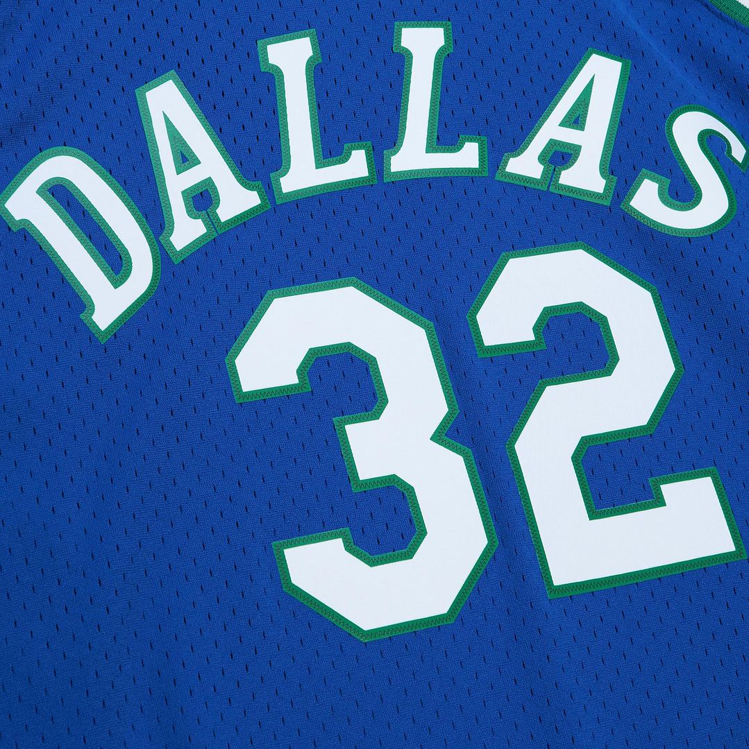 Jamal Mashburn Dallas Mavericks Mitchell & Ness 1993/94 Hardwood Classics Swingman Jersey - Blue Official NBA Team Apparel Basketball Fan Gear