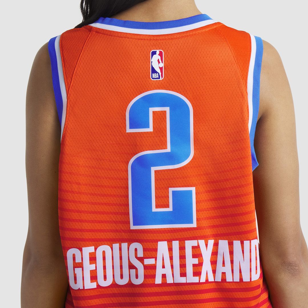Shai Gilgeous-Alexander Oklahoma City Thunder Jordan Brand Unisex Swingman Jersey - Statement Edition - Orange Official NBA Team Apparel Basketball Fa