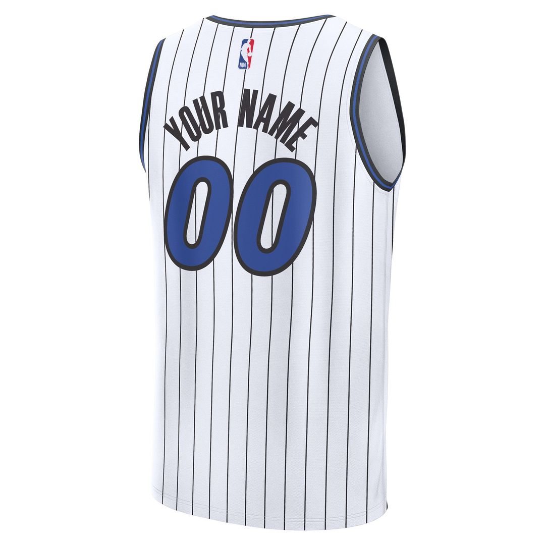 Orlando Magic Fanatics Youth Fast Break Replica Custom Jersey - Association Edition - White Official NBA Team Apparel Basketball Fan Gear