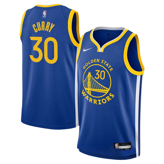 Stephen Curry Golden State Warriors Nike Youth Swingman Jersey - Icon Edition - Royal Official NBA Team Apparel Basketball Fan Gear