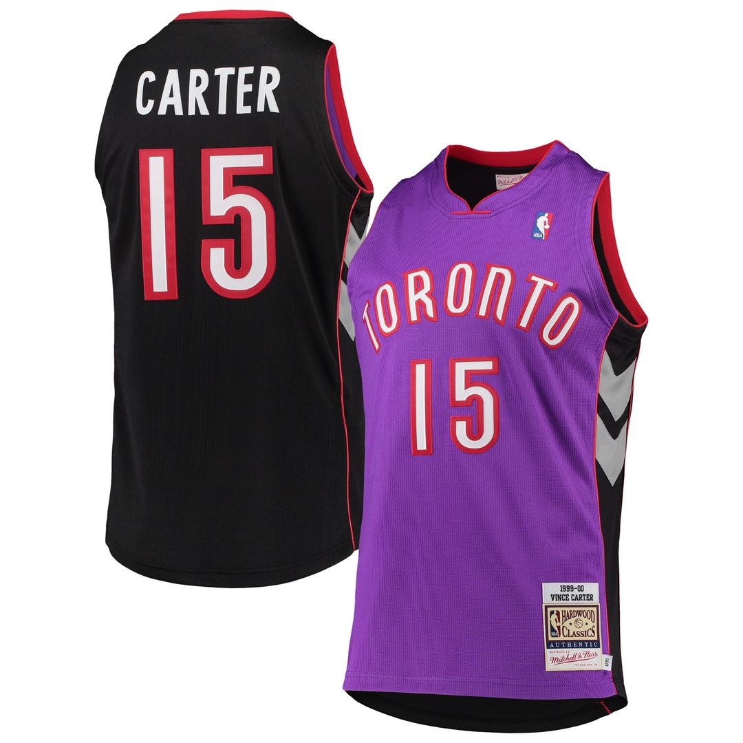 Vince Carter Toronto Raptors Mitchell & Ness 1999/2000 Hardwood Classics Authentic Jersey - Purple Official NBA Team Apparel Basketball Fan Gear
