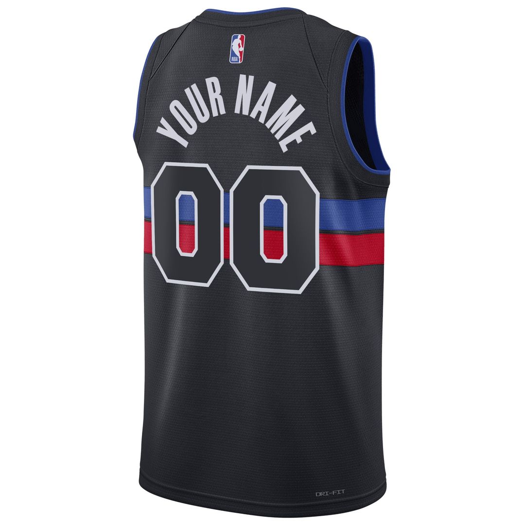 Detroit Pistons Jordan Brand Unisex 2022/23 Swingman Custom Jersey - Statement Edition - Blue Official NBA Team Apparel Basketball Fan Gear