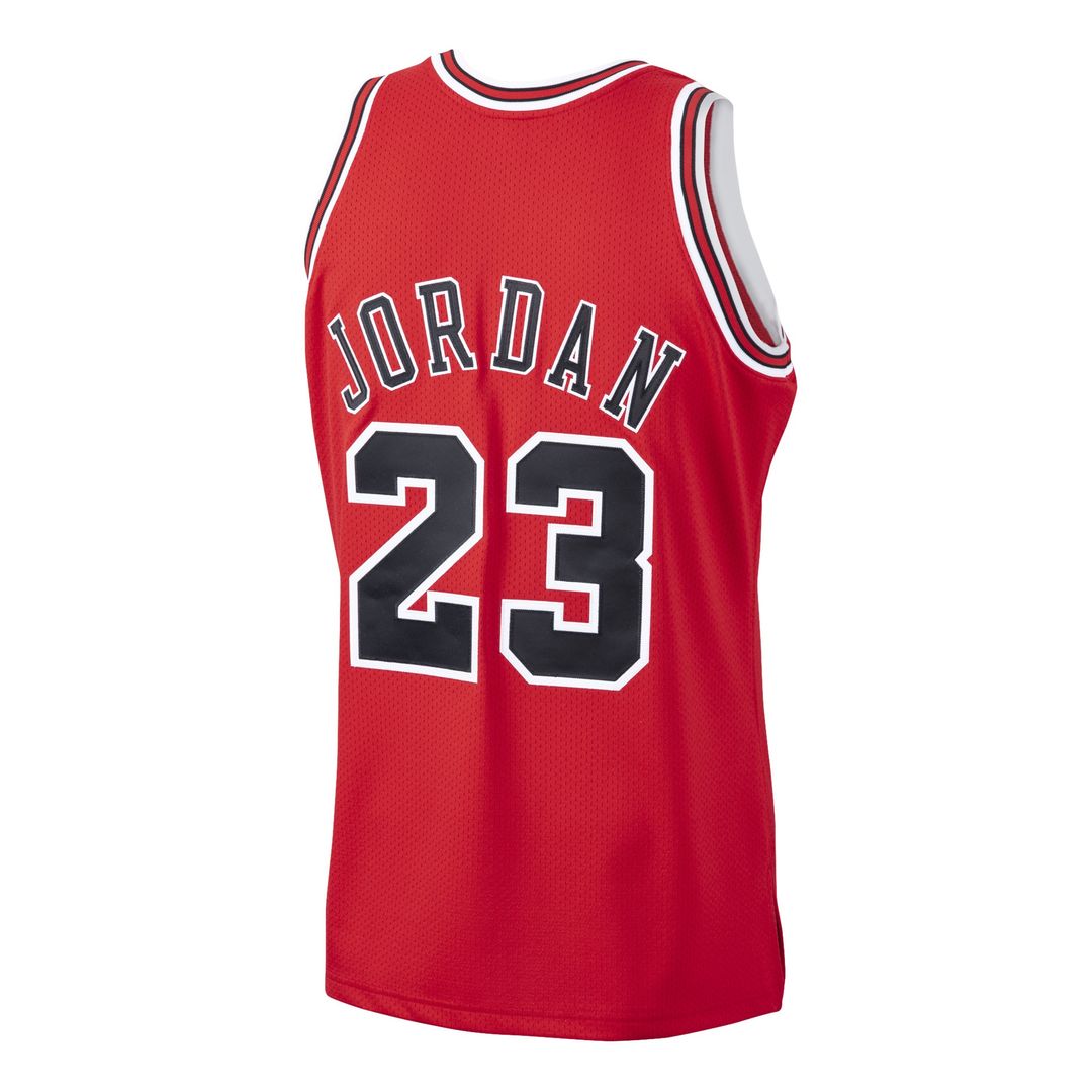 Michael Jordan Chicago Bulls Mitchell & Ness 1997/98 Hardwood Classics Authentic Jersey - Scarlet Official NBA Team Apparel Basketball Fan Gear
