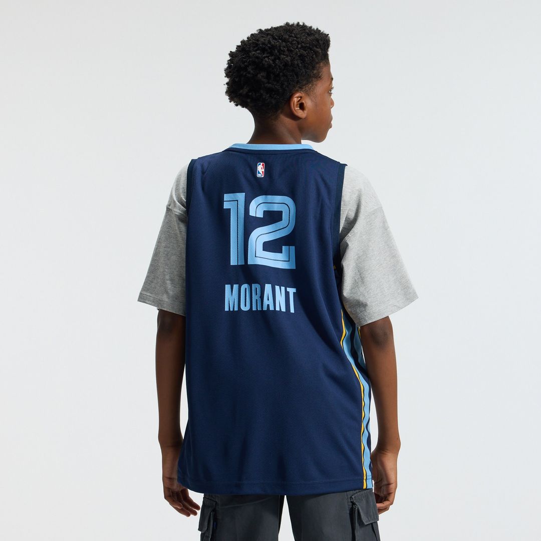 Ja Morant Memphis Grizzlies Fanatics Youth Fast Break Replica Player Jersey - Icon Edition - Navy Official NBA Team Apparel Basketball Fan Gear