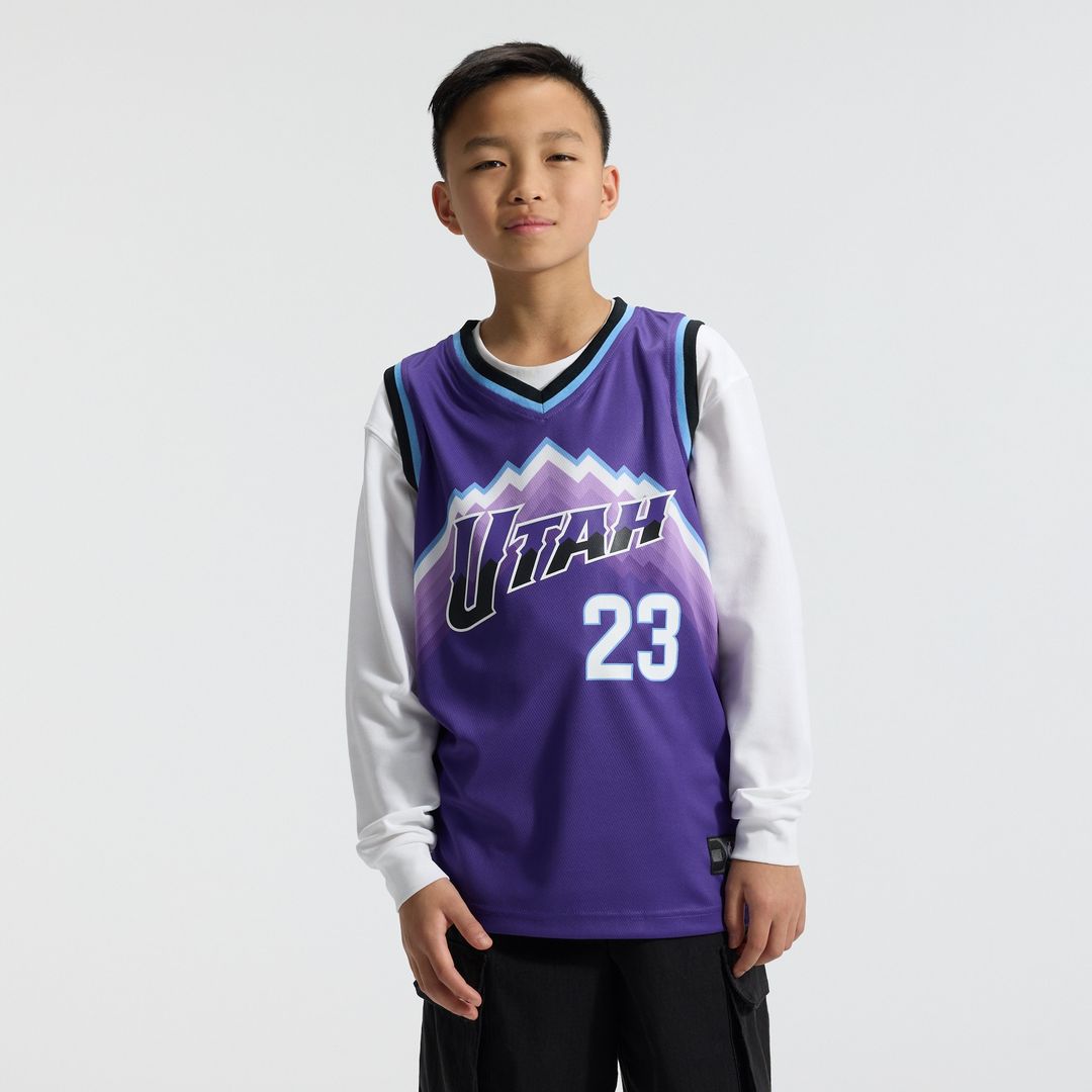 Lauri Markkanen Utah Jazz Fanatics Youth Fast Break Replica Jersey - Icon Edition - Purple Official NBA Team Apparel Basketball Fan Gear