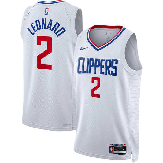 Kawhi Leonard LA Clippers Nike Unisex Swingman Jersey - Association Edition - White Official NBA Team Apparel Basketball Fan Gear