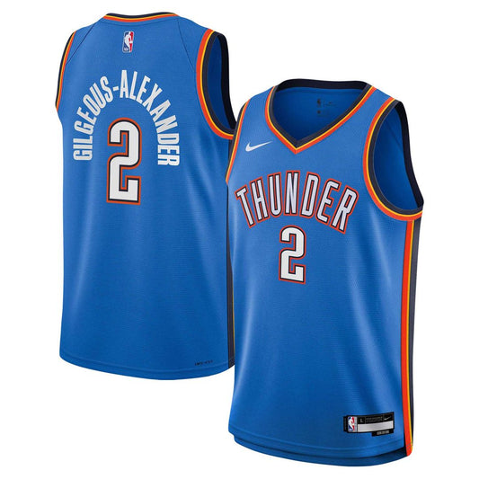 Shai Gilgeous-Alexander Oklahoma City Thunder Nike Youth Swingman Jersey - Icon Edition - Blue Official NBA Team Apparel Basketball Fan Gear