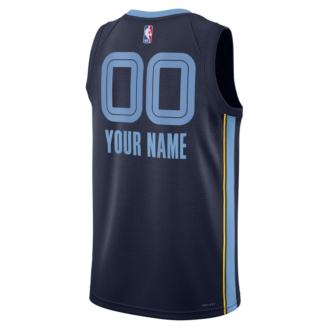 Memphis Grizzlies Nike Unisex Swingman Custom Jersey White - Association Edition Official NBA Team Apparel Basketball Fan Gear