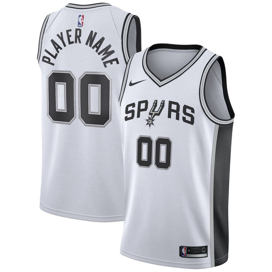 San Antonio Spurs Nike 2020/21 Swingman Custom Jersey - Association Edition - White Official NBA Team Apparel Basketball Fan Gear