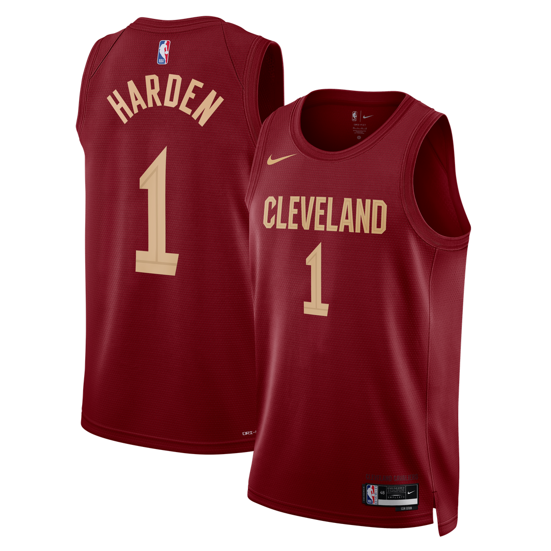 James Harden Cleveland Cavaliers Nike Unisex Swingman Jersey - Icon Edition - Wine Official NBA Team Apparel Basketball Fan Gear