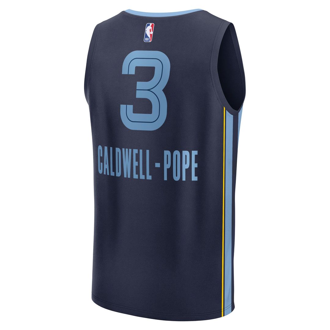Kentavious Caldwell-Pope Memphis Grizzlies Fanatics Youth Fast Break Replica Player Jersey - Icon Edition - Navy Official NBA Team Apparel Basketball