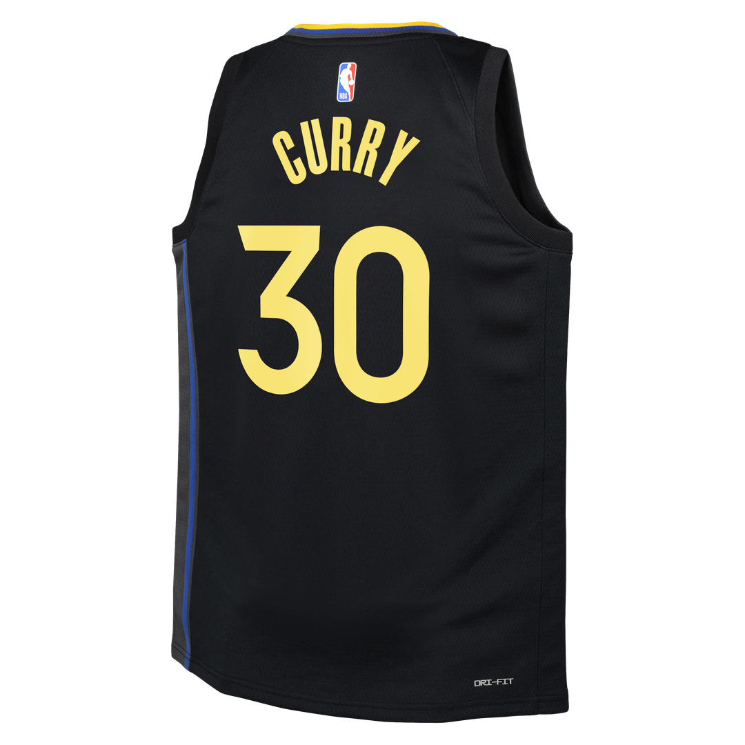 Stephen Curry Golden State Warriors Jordan Brand Youth Swingman Player Jersey - Statement Edition - Black Official NBA Team Apparel Basketball Fan Gea