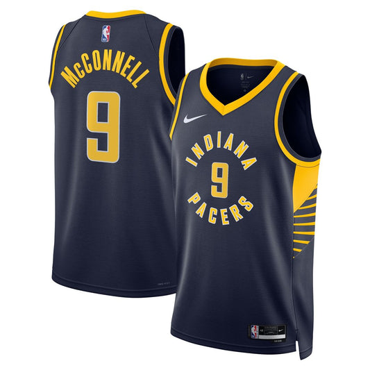 T.J. McConnell Indiana Pacers Nike Unisex Swingman Replica Jersey - Icon Edition - Navy Official NBA Team Apparel Basketball Fan Gear
