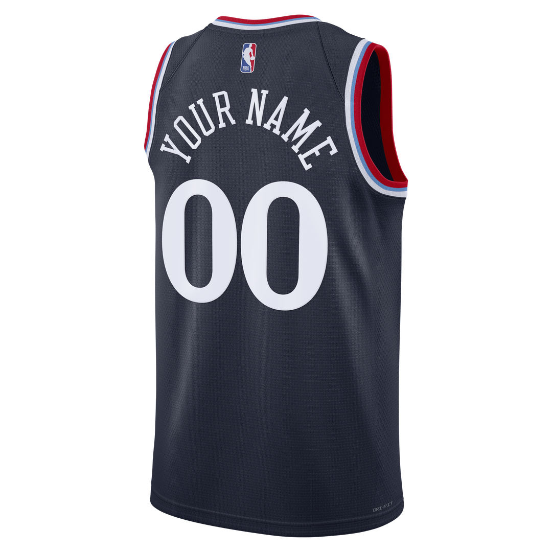 LA Clippers Nike Unisex Swingman Custom Jersey - Icon Edition - Navy Official NBA Team Apparel Basketball Fan Gear