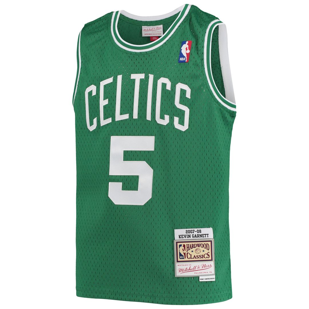 Kevin Garnett Boston Celtics Mitchell & Ness Youth 2007/08 Hardwood Classics Swingman Jersey - Kelly Green Official NBA Team Apparel Basketball Fan Ge