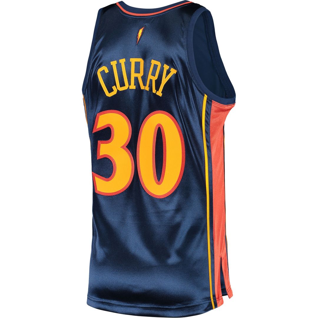 Stephen Curry Golden State Warriors Mitchell & Ness 2009/10 Hardwood Classics Authentic Jersey - Navy Official NBA Team Apparel Basketball Fan Gear